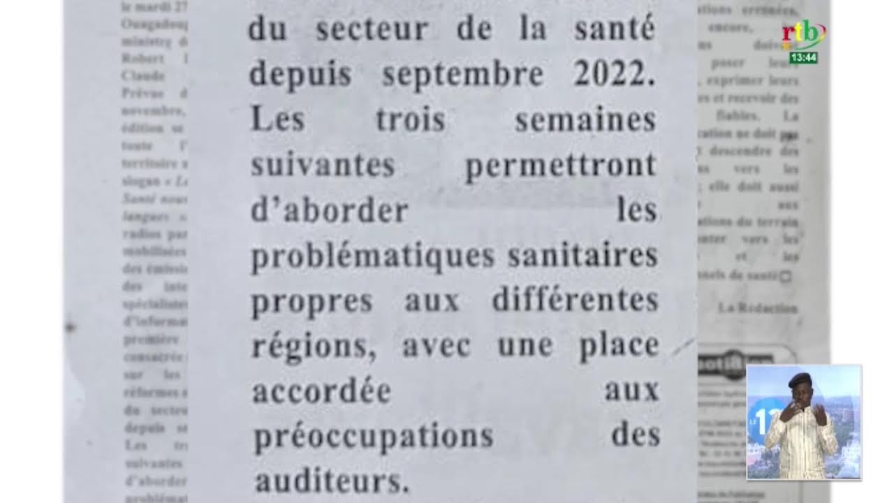 RTB -JT de 13h du 29 octobre 2026