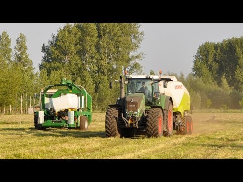 Fendt 936 & Claas Quadrant 3300RC - Loonw. HAVA - gras persen & wikkelen