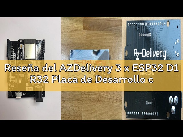 Vídeo relacionado con AZDelivery 5 x ESP32 D1 R32 Placa de Desarrollo con CH340G y WiFi + Bluetooth IoT con Micro USB Compatible con Arduino Incluido un E-Book!