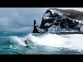 SURFING IN A SNOW STORM IN NORTHERN JAPAN
