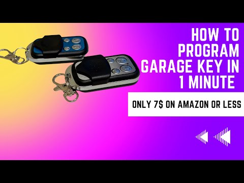 Universal Garage Door Opener Remote - How to Program in 1 min - from Amazon or Temu