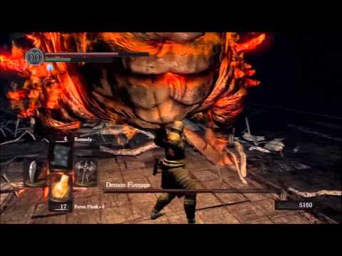 Demon Firesage boss Dark Souls in Demon Ruins
