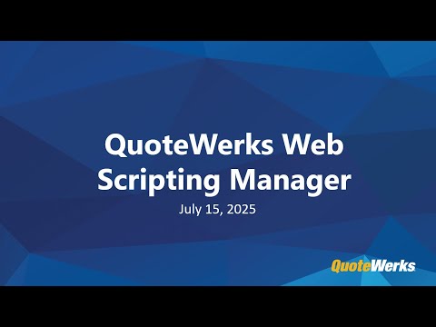 Introducing Scripting with AI Assistant in QuoteWerks Web | Feature Spotlight Webinar