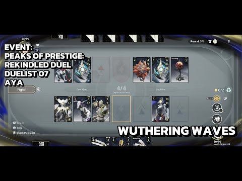 [Wuthering Waves Event] Peaks of Prestige: Rekindled Duel - Duelist 07 - Aya - Solution / How To