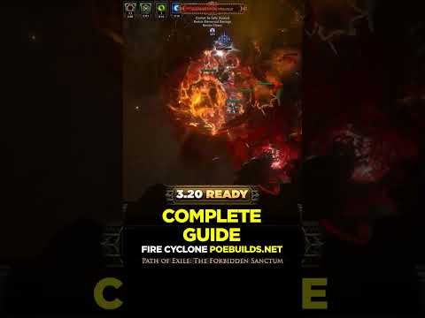 3.20 FIRE CYCLONE BERSERKER - COMPLETE GUIDE | PoE Builds | #shorts #poe #pathofexile