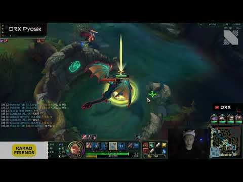 DRX PYOSIK PLAYS JUNGLE LEE SIN VS KARTHUS - KR GRANDMASTER PATCH 10 21