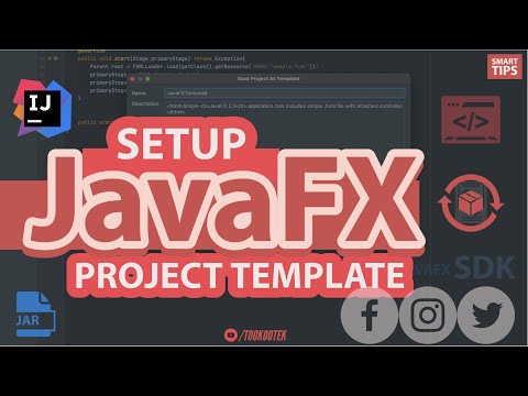 JavaFX Tutorial | Save JavaFX Project As Template - One time setup that save time and effort
