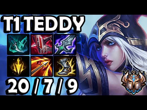 T1 Teddy ASHE ADC vs JINX - Patch 11.4 Korea Challenger ✅