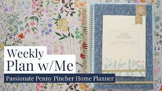 Weekly Plan With Me | Passionate Penny Pincher Home Planner