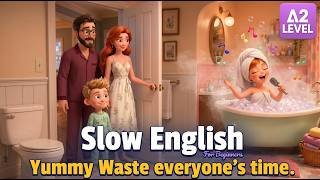 Why This Family Needed A Bathroom Emergency Plan  | Easy English Listening Story (A2 Level)