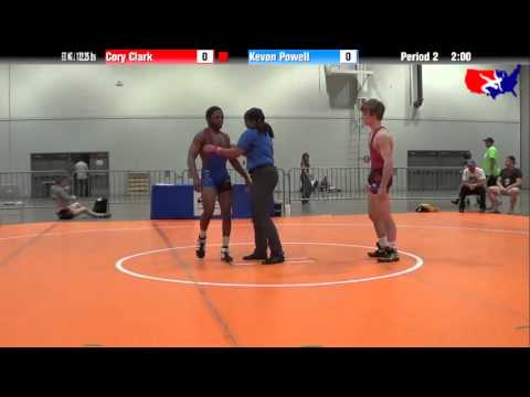 Cory Clark vs. Kevon Powell at 2013 Junior Nationals - FILA - FS