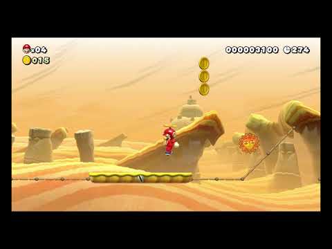 Super Mario Maker 2: #4 Under the Angry Sun [1:06]