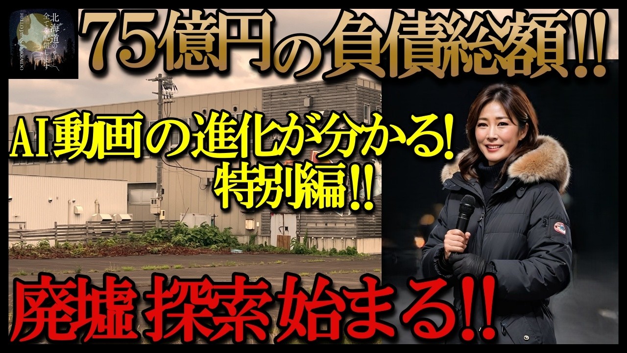 【負債75億円】小樽の巨大廃墟「シーフーズ海商」倒産の真相。北海道の中小企業をAIで救う新プロジェクト始動【重大発表】