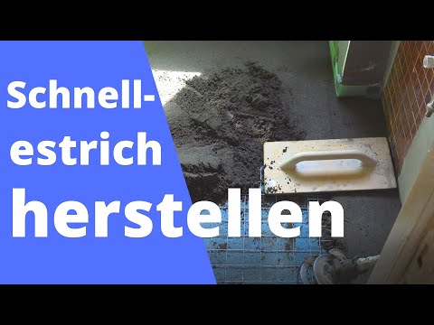 Schnellestrich   Estrich im Bad