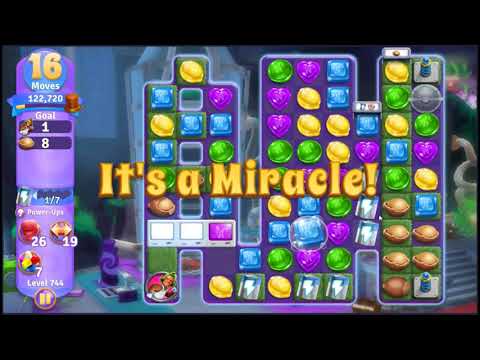 Wonka's World of Candy Level 744 - NO BOOSTERS + FULL STORY 🍫 | SKILLGAMING ✔️