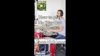 How to play No Way Out (Pro-Pain; Shreds Of Dignity) on Drums: Chorus