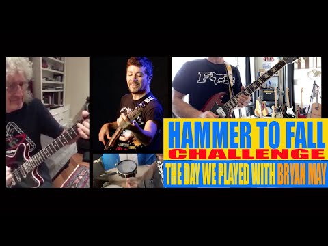 HAMMER TO FALL Jamming with Brian may #jamwithbrian #brianmaychallenge #cristiancabeytu