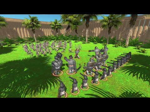 infernal team vs gorillas - Animal Revolt Battle Simulator