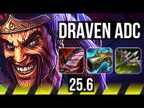 DRAVEN & Lulu vs XAYAH & Thresh (ADC) | 53k DMG, 24/5/4, Dominating | EUW Master | 25.6