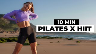 10 min PILATES x HIIT WORKOUT | Beginner Friendly | No equipment | Rasa Is