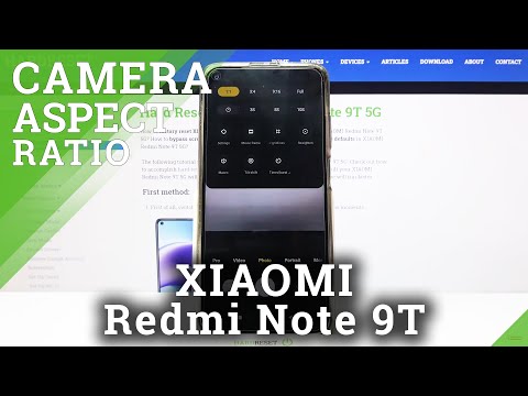 How to Pick Aspect Ratio in Xiaomi Redmi Note 9T - Access Camera Settings