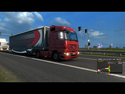 Euro Truck Simulator 2 - Actros MP3 delivering beef from Trelleborg to Magdeburg