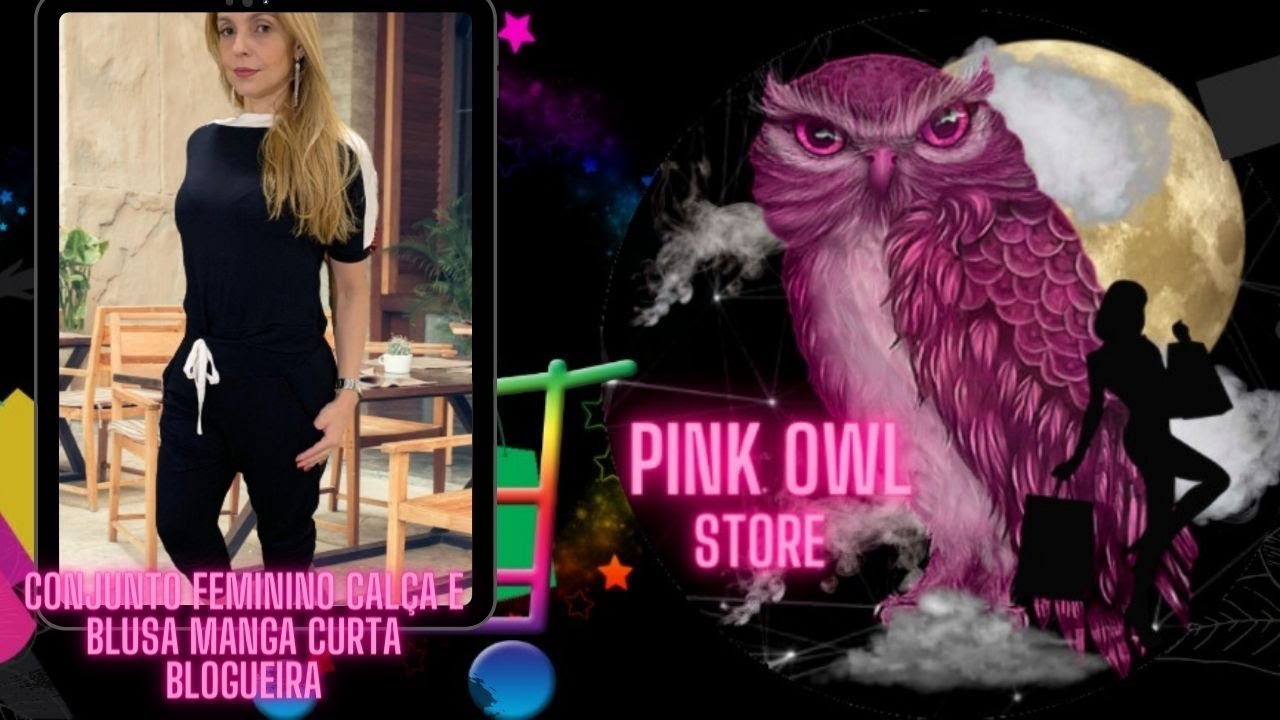 Watch Now Conjunto Feminino Calça E Blusa Manga Curta - Blogueira | Pink Owl Store Conjunto Feminino Calça E Blusa Manga Curta - Blogueira | Pink Owl Store