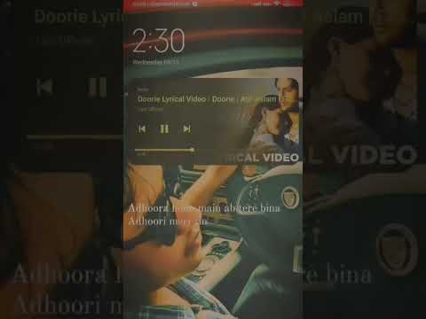 Doorie lyrics- Atif aslam | Favourite playlist | #atifaslam #lyrics #youtubeshorts #playlist