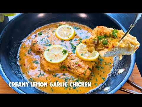 Dinner In 30 Minutes! One Pan Creamy Lemon Garlic Chicken