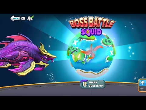 Abyssal Shark vs Colossal Squid (BOSS BATTLE)