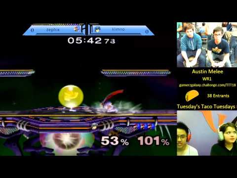Austin Melee  - Zephix (Falco) vs Klimino (Marth) - TTT18