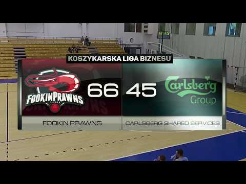 Fookin Prawns vs Carlsberg Shared Services - VIII kolejka - Poznań - Koszykarska Liga Biznesu