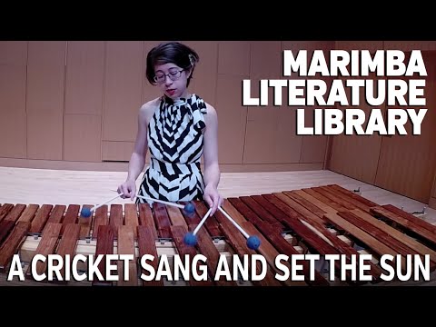 A Cricket Sang and Set the Sun by Blake Tyson - Marimba Literature Library