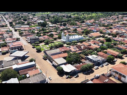 MONTES CLAROS DE GOIÁS, PROJETO VISÃO AÉREA - VISTA GERAL DA CIDADE.