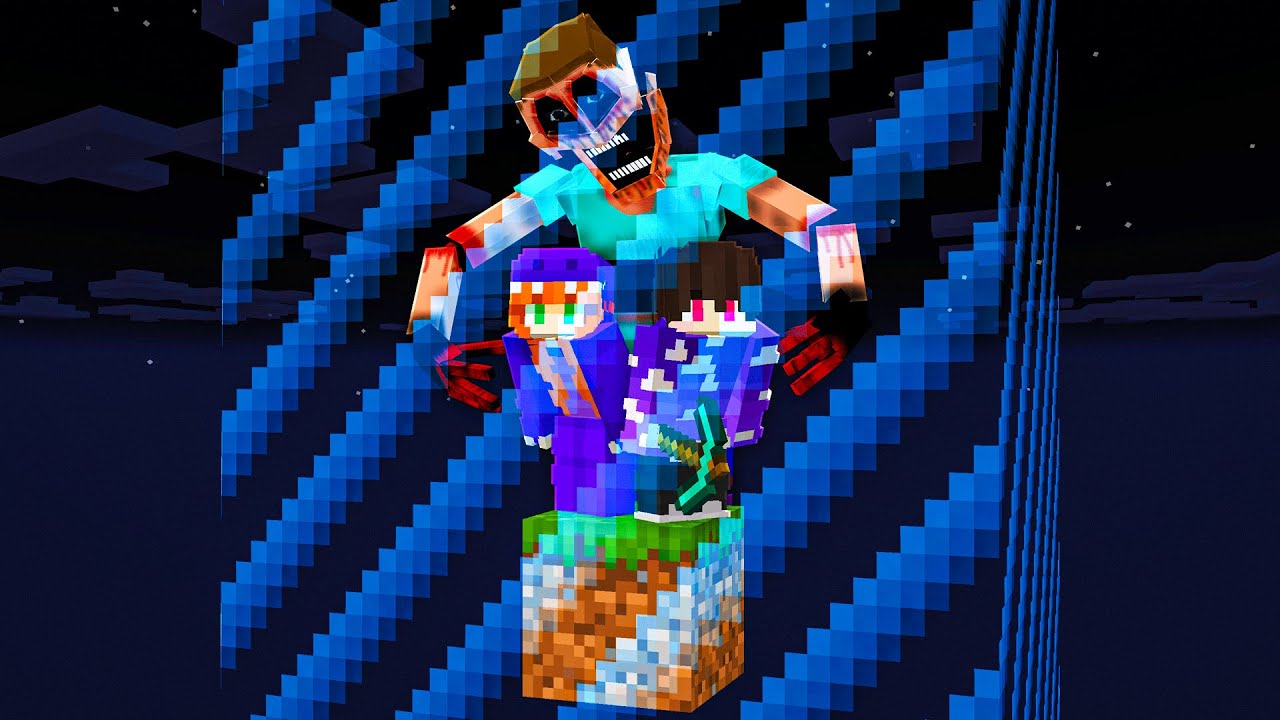 2 YOUTUBERS EM 1 BLOCO DE TERROR COM BARREIRA NO MINECRAFT
