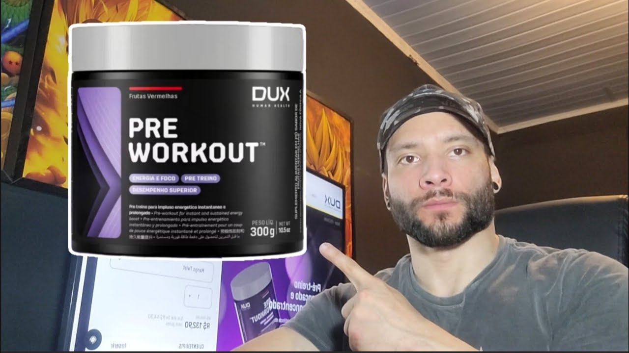 Miniatura da avaliação em vídeo de Suplemento Dux Pre Workout Stim Free 300g Sabor Maçã Verde
