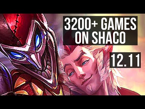 SHACO & Jinx vs RAKAN & Lucian (SUP) | 4.1M mastery, 3200+ games, 1/1/9 | KR Diamond | 12.11