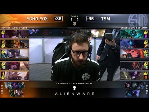 TSM vs FOX Game 4 - 2019 LCS Spring QuaterFinals - Team SoloMid vs Echo Fox