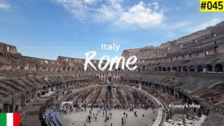 【Vlog】イタリアローマ～コロッセオ.真実の口.ローマピザ.エスプレッソ.カルボナーラ～