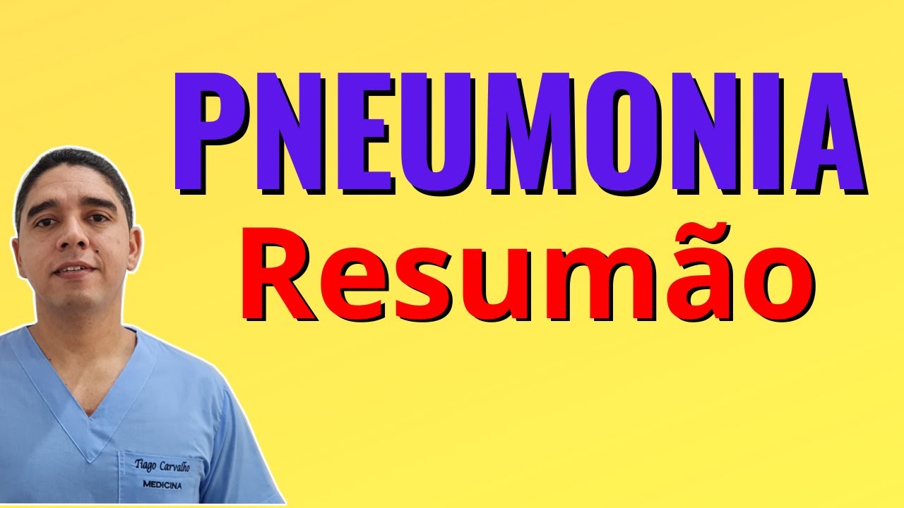 Pneumonia  Clínica classificação diagnóstico e tratamento