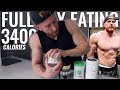 3400 Calorie Full Day of Bulking Training and Supplements. Gym Clothes Haul