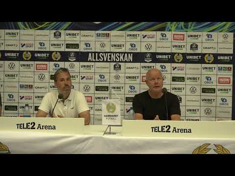 Presskonferensen efter Hammarby – BK Häcken