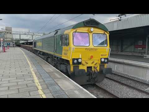 FreightLiner 66547 Passing Stafford to Crewe Basford Hall Saturday 27th August 2022