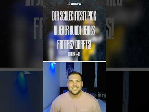Runde 9 und 10: Die größten Fallen im Draft #FantasyFootball #DraftSeason #NFLDeutsch #ballports