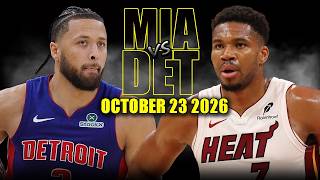 Miami Heat vs Detroit Pistons