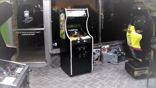 Taito's 10 Yard Fight Dedicated Arcade Game from 1983! With Cheerleaders!