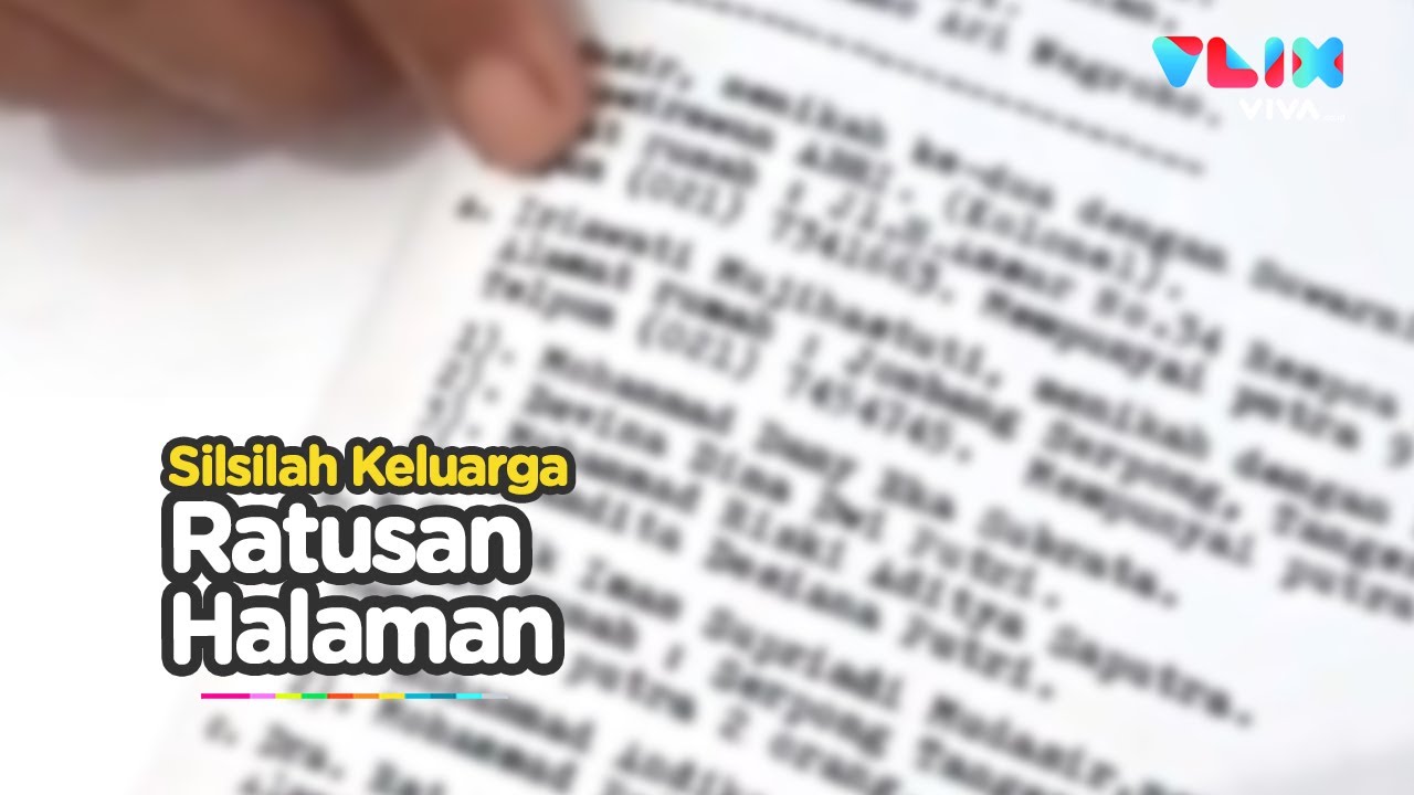 VIRAL! Keluarga Ini Punya Buku Silsilah Ratusan Halaman!