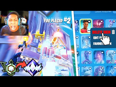 Unreal Speedrun BUT if I Die I DELETE a RANDOM Skin!