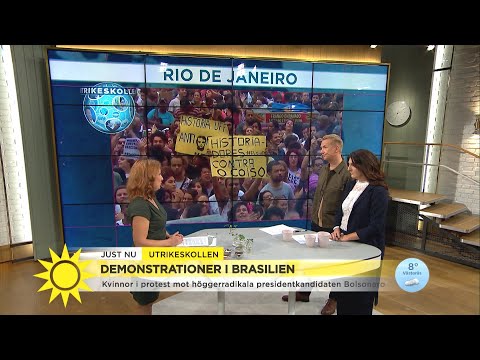 Om den högerradikale presidentkandidaten: "Han är Brasiliens Trump" - Nyhetsmorgon (TV4)