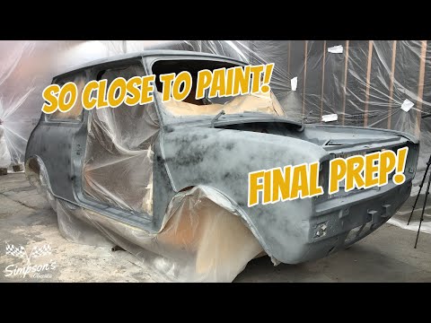 Classic Mini Clubman Budget Restoration - Wet Sanding the Primer - Yes More Sanding..